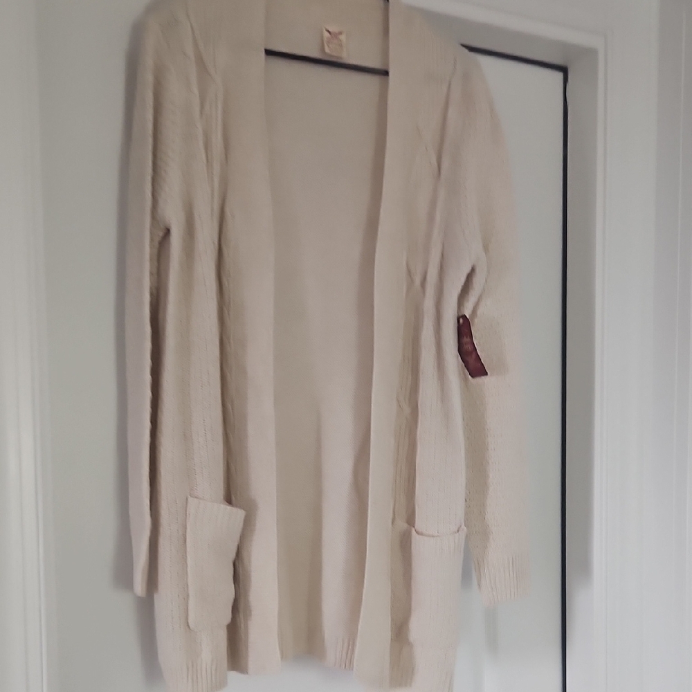 Faded Glory Women's Beige Cardigan Sweater